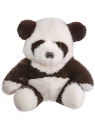 Детская игрушка панда из меха норки